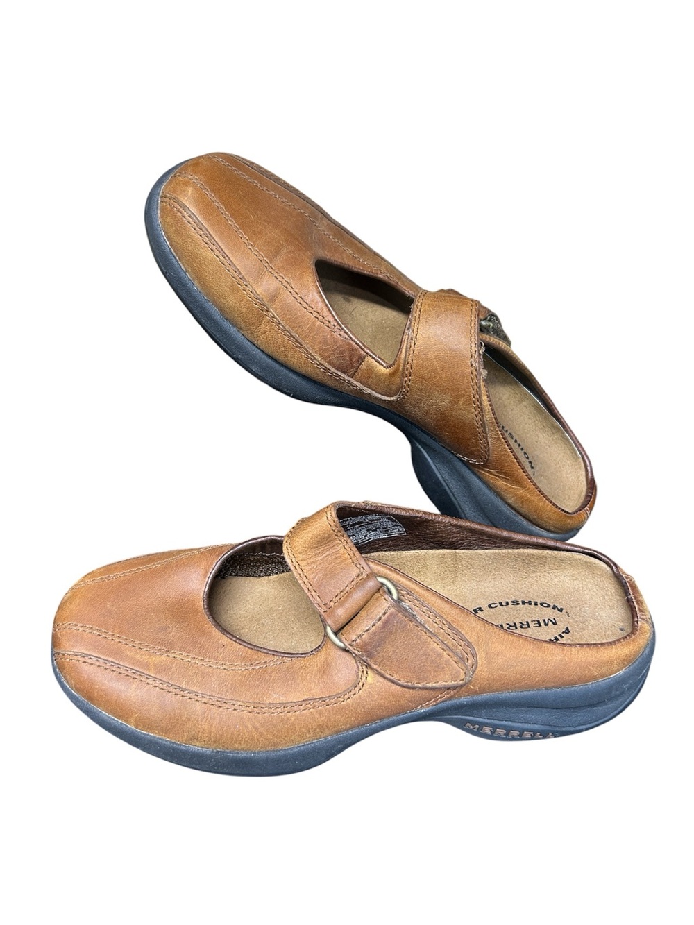 Merrell Topo Clutch in Deer Tan Performance Slip-On Closed-Toe Mules size 6